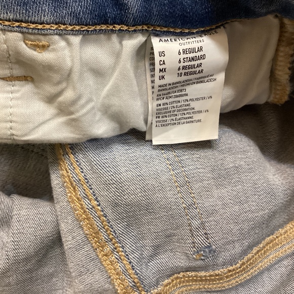 AE NE(X)T LEVEL STRETCH Super Hi-Rise Jegging Size 6 Regular American Eagle - Picture 5 of 6